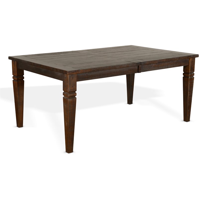 Home Square 10-Piece Set with Dining Table & 8 Ladderback Chairs & Server