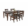 Home Square 10-Piece Set with Dining Table & 8 Ladderback Chairs & Server