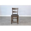 Home Square 5-Piece Set with Dining Table and 4 Barstools in Tobacco Leaf