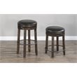 Home Square 5-Piece Set with Dining Table and 4 Backless Swivel Barstools