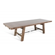 Home Square 3-Piece Set with Dining Table and 2 Benches in Taupe Brown