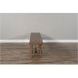 Home Square 3-Piece Set with Dining Table and 2 Benches in Taupe Brown