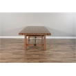 Home Square 3-Piece Set with Dining Table and 2 Benches in Taupe Brown
