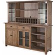 Home Square 4-Piece Set with Bar Unit & Hutch & 2 Backless Stools