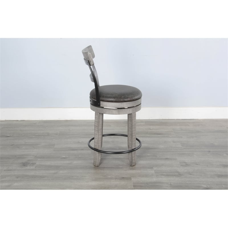 Home Square 5-Piece Set with Pub Table and 4 Barstools with Cushion Seat