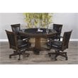 Home Square 9-Piece Set with Table & 4 Chairs & Bar Unit & Hutch & 2 Barstools