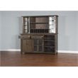 Home Square 9-Piece Set with Table & 4 Chairs & Bar Unit & Hutch & 2 Barstools