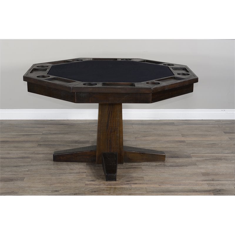 Home Square 9-Piece Set with Table & 4 Chairs & Bar Unit & Hutch & 2 Barstools
