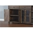 Home Square 9-Piece Set with Table & 4 Chairs & Bar Unit & Hutch & 2 Barstools