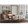 Home Square 5-Piece Set with Dining Table and 4 Side Chairs in Cappuccino