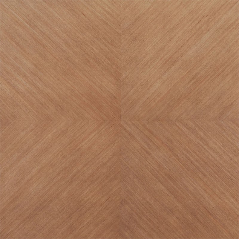 Home Square 7-Piece Set with Dining Table and 6 Side Chairs in Natural