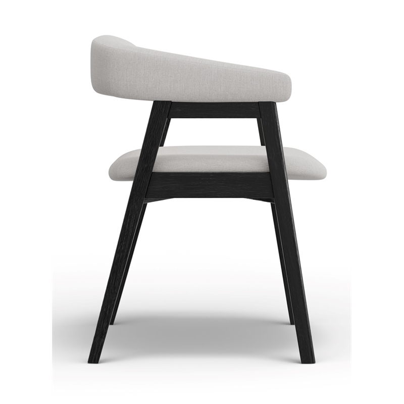 Home Square 5-Piece Set with Dining Table and 4 Dining Chairs in Black