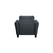 Home Square 2-Piece Set with Accent Chair and Sofa in Dark Gray