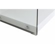 Home Square 2-Piece Set with Wood and Glass Rotatable Desk and Bookcase