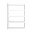 Home Square 2-Piece Set with Wood and Glass Rotatable Desk and Bookcase