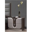 Home Square 3-Piece Set with Wood Chest and 2 Nightstand in White
