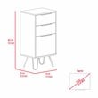 Home Square 2-Piece Set with 3 Drawers Dresser & Nightstand in Black