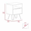 Home Square 2-Piece Set with 3 Drawers Dresser & Nightstand in Black