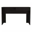 Home Square 2-Piece Set with Writing Desk and 4 Shelves Bookcase in Black