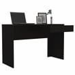 Home Square 2-Piece Set with Writing Desk and 4 Shelves Bookcase in Black