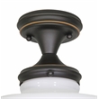 Home Square Stainless Steel Ceiling Light in Oil Rubbed Bronze - Set of 2