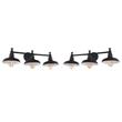 Home Square 3 Light Stainless Steel Vanity Light in Matte Black - Set of 2