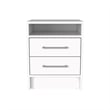 Home Square 3-Piece Set with Armoire & Nightstand & Dresser in White