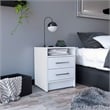 Home Square 3-Piece Set with Armoire & Nightstand & Dresser in White