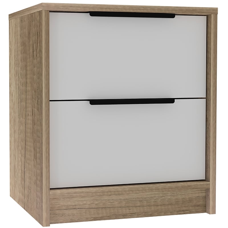 Home Square 3-Piece Set with Armoire & 2 Nightstands in Multi Color