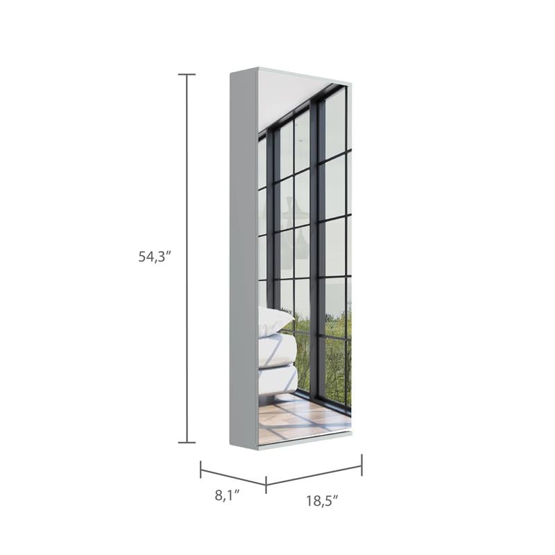 Home Square 2-Piece Set with 3 Door Armoire & Wall Mounted Shoe Rack