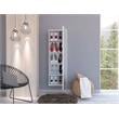 Home Square 2-Piece Set with 3 Door Armoire & Wall Mounted Shoe Rack