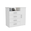 Home Square 2-Piece Set with 3 Door Armoire & 4 Drawer Dresser