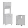 Home Square 2-Piece Set with Kitchen Service Cart & Kitchen Pantry