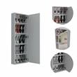 Home Square 2-Piece Set with Nightstand and Wall Mounted Shoe Rack