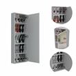Home Square 2-Piece Set with Wood Four Drawer Dresser & Wall Mounted Shoe Rack