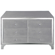 Home Square 2-Piece Set with Double Dresser & Queen Size Platform Bed in Gray