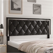 Home Square 3-Piece Set with Platform Full Bed & Chest & Nightstand in Black
