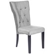 Home Square 5-Piece Set with Metal Dining Table and 4 Dining Chairs in Gray