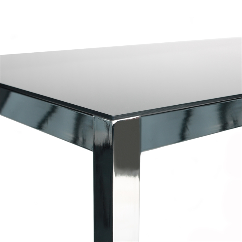 Home Square 5-Piece Set with Metal Dining Table and 4 Dining Chairs in Gray