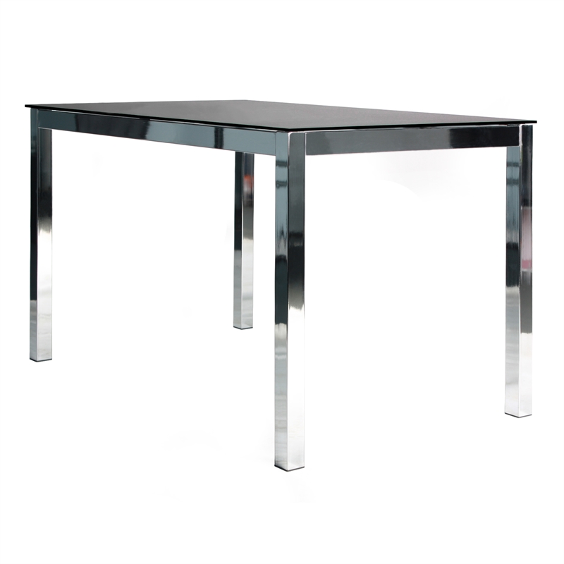 Home Square 5-Piece Set with Metal Dining Table and 4 Dining Chairs in Gray