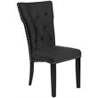 Home Square 5-Piece Set with 4 Dining Chairs and Metal Dining Table in Black
