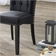 Home Square 5-Piece Set with 4 Dining Chairs and Metal Dining Table in Black