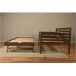 Home Square 3-Piece Set with 2 Fabric Daybed Mattresses and Daybed