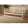 Home Square 3-Piece Set with 2 Daybed Mattresses and Daybed in White