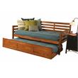 Home Square 3-Piece Set with 2 Daybed Mattresses and Daybed in Brown