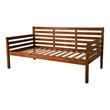 Home Square 2-Piece Set with Daybed Mattress and Daybed in Medium Brown