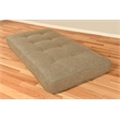 Home Square 2-Piece Set with Daybed Mattress and Daybed in Medium Brown