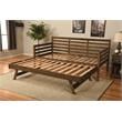 Home Square 3-Piece Set with 2 Daybed Mattresses & Daybed in Walnut Brown