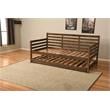 Home Square 3-Piece Set with 2 Daybed Mattresses & Daybed in Walnut Brown