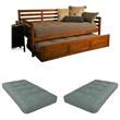 Home Square 3-Piece Set with 2 Twin Daybed Mattresses & Daybed